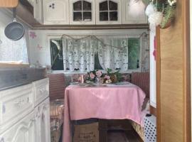 Tiny House Bohême pour amoureux en Day use 12 à 20H，位于Pont-à-Celles的小屋