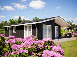 Modern chalet on the water in the Brabant Kempen，位于费尔德霍芬的木屋