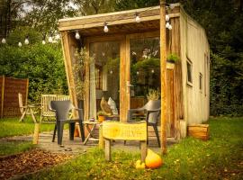 Tiny House Hilver - uniek en sfeervol huisje middenin het bos，位于迪森的酒店