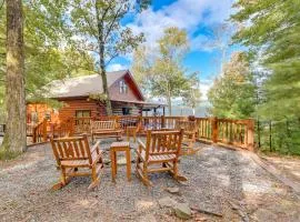 Cozy Cherry Log Cabin with Hot Tub and Mountain Views!