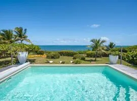 Villa des Raisiniers : piscine, vue et accès mer direct, spot de kitesurf