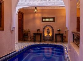 阿布尔布鲁摩洛哥传统庭院住宅，位于马拉喀什的摩洛哥传统庭院