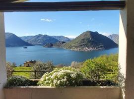 Villa Valeriana - vista esclusiva su Monte Isola - Lago d'Iseo，位于苏尔扎诺的酒店