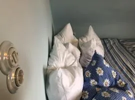 Blaues Zimmer -keine Küche- mit grossem Balkon, Bad ist ein Traum, nur 50 Schritte zum Radweg am Main