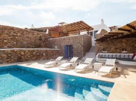 Extravagant Mykonos Villa - Villa Pareja I - Stunning Sea Views | Private Pool - Panormos，位于帕诺尔莫斯米科诺斯的住所