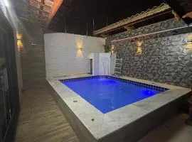 Casa com piscina em praia grande piscina aquecida