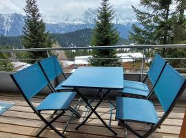 Appartement 4/6 personnes - Vue plein sud - Chamrousse，位于尚鲁斯的公寓