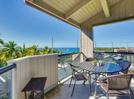 Top-Floor Kailua Bay Resort Condo with Ocean Views!，位于科纳的酒店