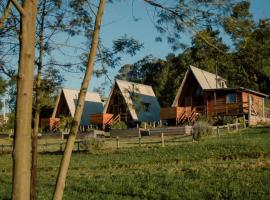 Sítio CRIA - Hospedagem Sustentável & Experiências Rurais，位于特雷斯科罗阿斯的豪华帐篷营地