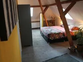 Karin's kruidenhoeve B&B kamer Kamille met Finse sauna