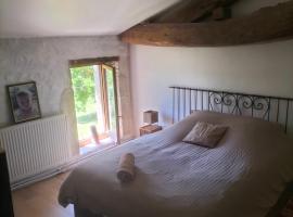 Chambres 2 personnes dans notre maison Girondine，位于Saint-Martin-de-Lerm的酒店