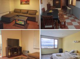 CASA COMPLETA 2 PLANTAS CON EXTRAORDINARIA VISTA AL CANAL BEAGLE CENTRICA 4pax，位于乌斯怀亚的乡村别墅