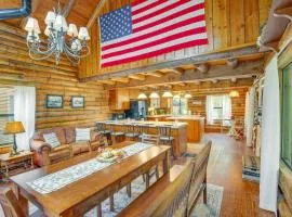 1 Mi to Lake: Log Cabin Retreat w/ Fire Pit