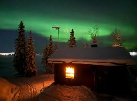 Northern Light Cabin with sauna，位于基律纳的酒店