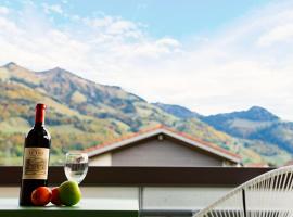 Gruyère Alpes Appartement 3 chambres BBQ Parking，位于Neirivue的酒店