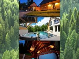 Ferienhaus auf 7 ha Alleinlage - Pool,Whirlpool, Sauna - Das Refugium Südsteiermark