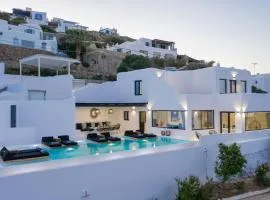 Phenomenal Mykonos Villa Villa Julietta 5 Bedrooms Private Jacuzzi with Stunning Sea and Beach Views Psarou