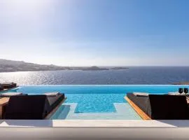 Phenomenal Mykonos Villa 6 Bedrooms Villa Paradise View Panoramic Sea Views and Private Infinity Pool Psarou Beach