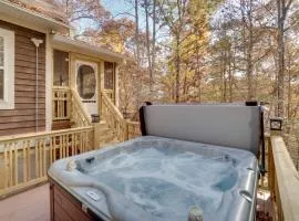 Forest Cottage with Hot Tub, Walk to Lake Chatuge!