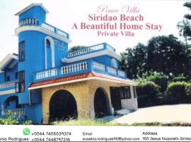 Luxurious 5BHK Peace Villa Siridao Goa Beach，位于帕纳吉的乡村别墅