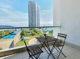 Southbay Seaview Condo A11 #Queensbay #SPICE，位于峇六拜的公寓