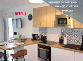 Les cèdres -Tram A 50 mètres, Bordeaux à 5 minutes, parking，位于瑟农的酒店