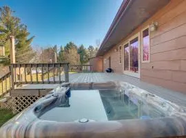 Pet-Friendly Tomahawk Home Deck and Private Hot Tub