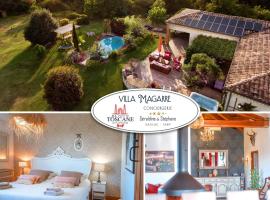 Villa Magarre Climatisée, Piscine Chauffée, Spa, dans un Cadre Naturel Envoûtant，位于卡斯特尔诺-德蒙特米尔的酒店