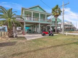 Steps to beach Golf Cart About Time Beach Retreat