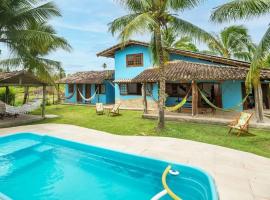 Recanto de tranquilidade próximo a Morro e Boipeba. Casa espaçosa com piscina a 5 minutos a pé da Praia.，位于Garapuá的度假屋