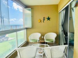 Paraíso de frente para o mar!，位于阿拉卡蒂的酒店