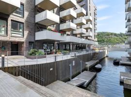 Sørenga MUNCH ved kanalen - egen terrasse uteplass，位于奥斯陆的海滩短租房