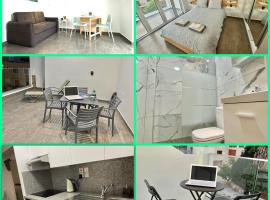 Ev Zin - Modern, cozy, 1 bed, pool, 2 balconies, A105，位于Kato Paphos的海滩短租房
