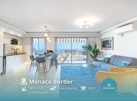 Baie de Monaco, Vue Mer, Terrasse, Parking Gratuit - AF，位于博索莱伊摩纳哥格利马尔蒂中心附近的酒店