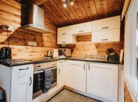 Rural Log Cabin in Snowdonia - 2 Bedrooms & Parking，位于Ffestiniog的酒店