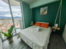 1515 SECRT Sabana Hermoso Apartamento Totalmente Equipado，位于圣何塞的公寓