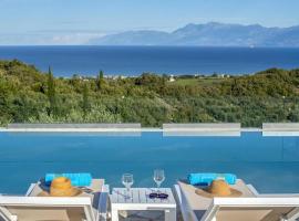 Family Villa Portes with panoramic view!，位于Píthos的酒店