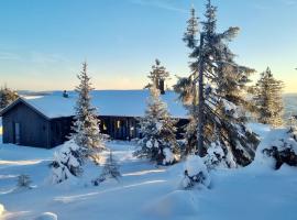 Unique new cabin by Hafjell & Skei with stunning view，位于Tretten的酒店