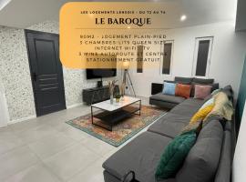 Le Baroque - plain-pied - 3 chambres - Wi-fi，位于朗斯的公寓