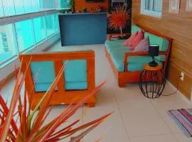 Vista incrível na melhor localização da praia da costa