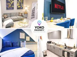 Luxury City Centre Apartment with Juliet Balcony, Fast Wifi and SmartTV with Netflix by Yoko Property，位于艾尔斯伯里的公寓