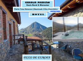 Hotel Granja Paraíso, Oasis Rural & Bienestar，位于坎加斯-德奥尼斯的带泳池的酒店