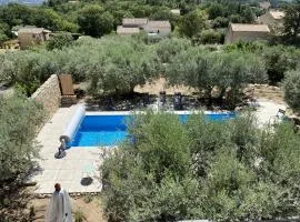 Gîte dans villa rénovée avec piscine, climatisation et WiFi à Saint-Saturnin-lès-Apt - FR-1-708-62