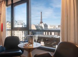 帕里斯巴黎埃菲尔铁塔酒店，位于巴黎埃米尔佐拉大街地铁站附近的酒店