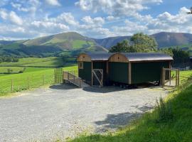 Hafan y Mynydd - Accessible double shepherd hut，位于马汉莱斯的酒店