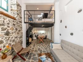 The Naxos Loft with view of the Castle，位于纳克索乔拉的度假屋