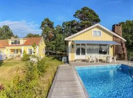 Nice Home In Frjestaden With House Sea View