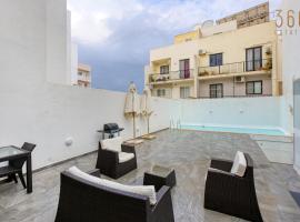 Large, fully equipped maisonette with private POOL by 360 Estates，位于Santa Venera的酒店