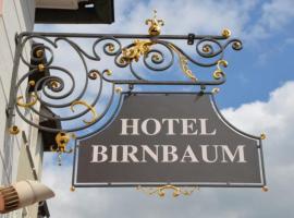 Hotel Birnbaum，位于安斯巴赫的带停车场的酒店
