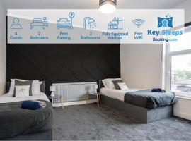 Stylish House By Keysleeps Central&Free Parking&Games Room At St Helens，位于圣海伦斯的公寓
